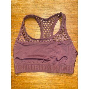 Victorias Secret Pink Womens Racerback Sports Bra Mesh Detail Size XS
